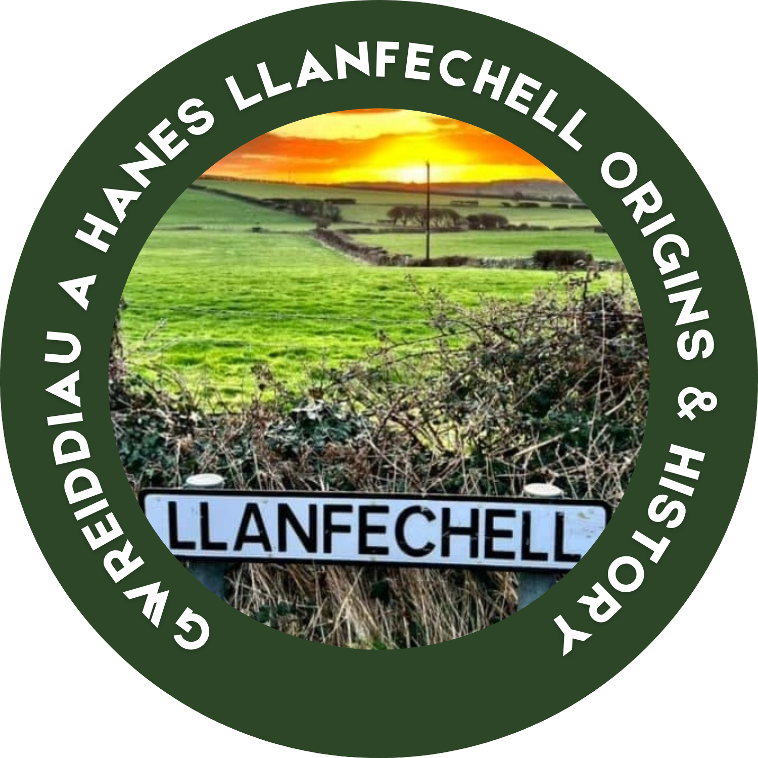 Llanfechell Hanes History Logo